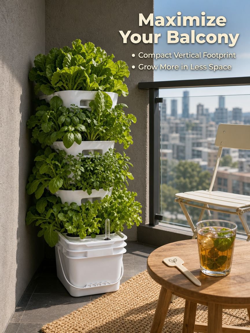 Tower Hydroponic Kit Space-Saving Vertical Planter