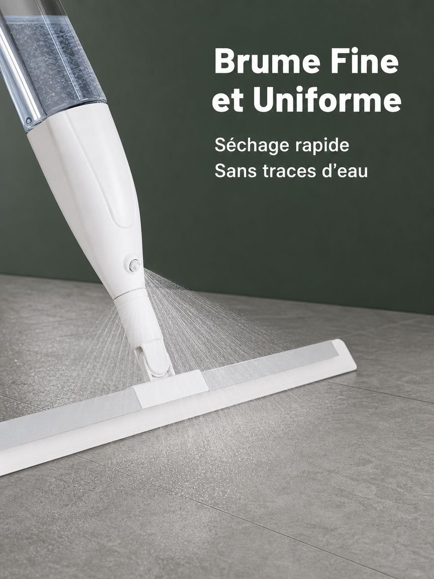 Balai en silicone avec vaporisateur intégré pour la maison