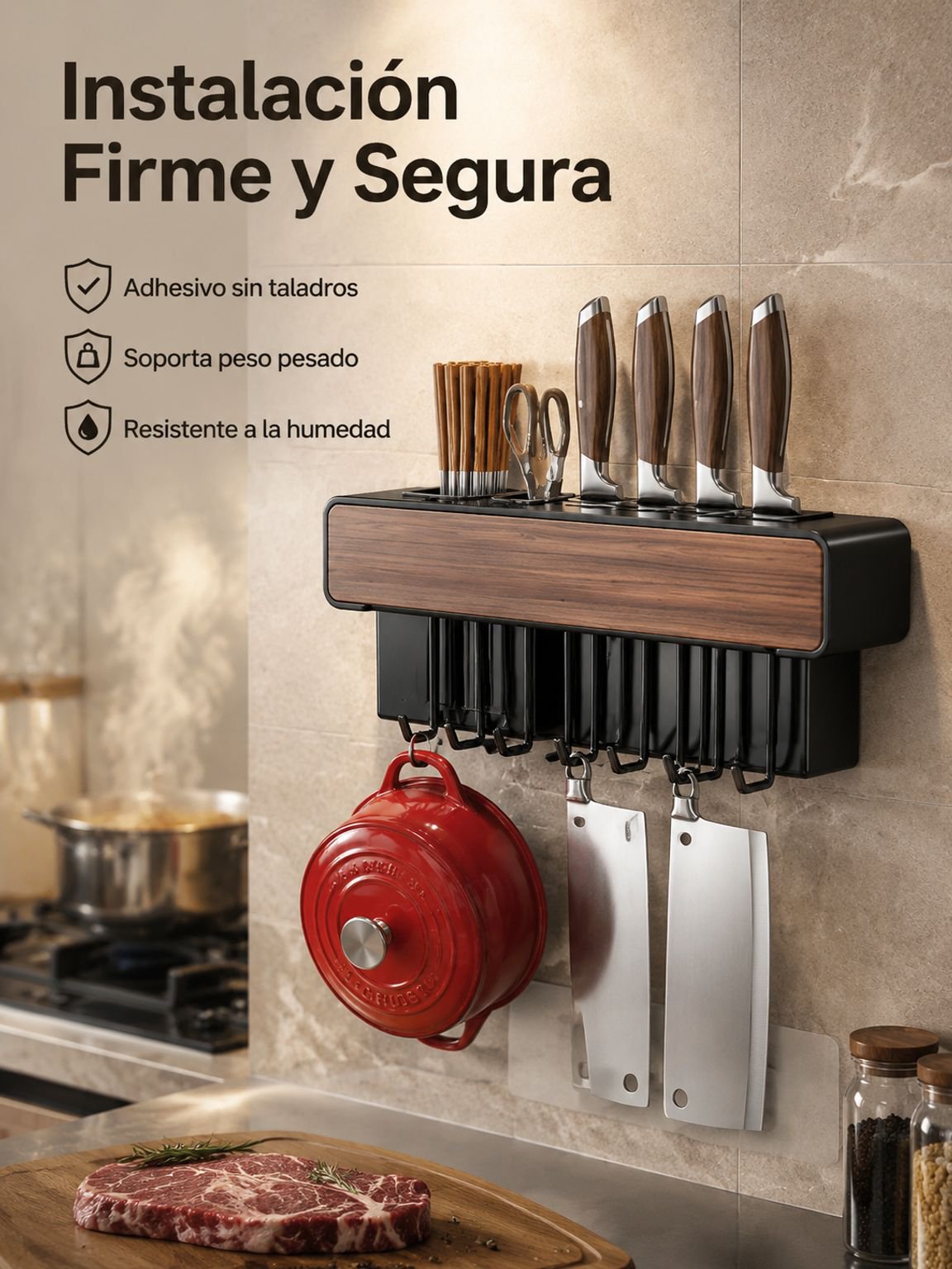 Escurridor multifuncional para fregadero