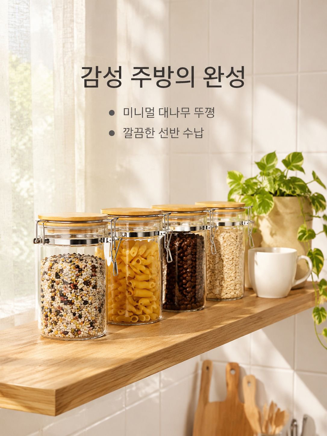 곡물 밀폐 보관 용기