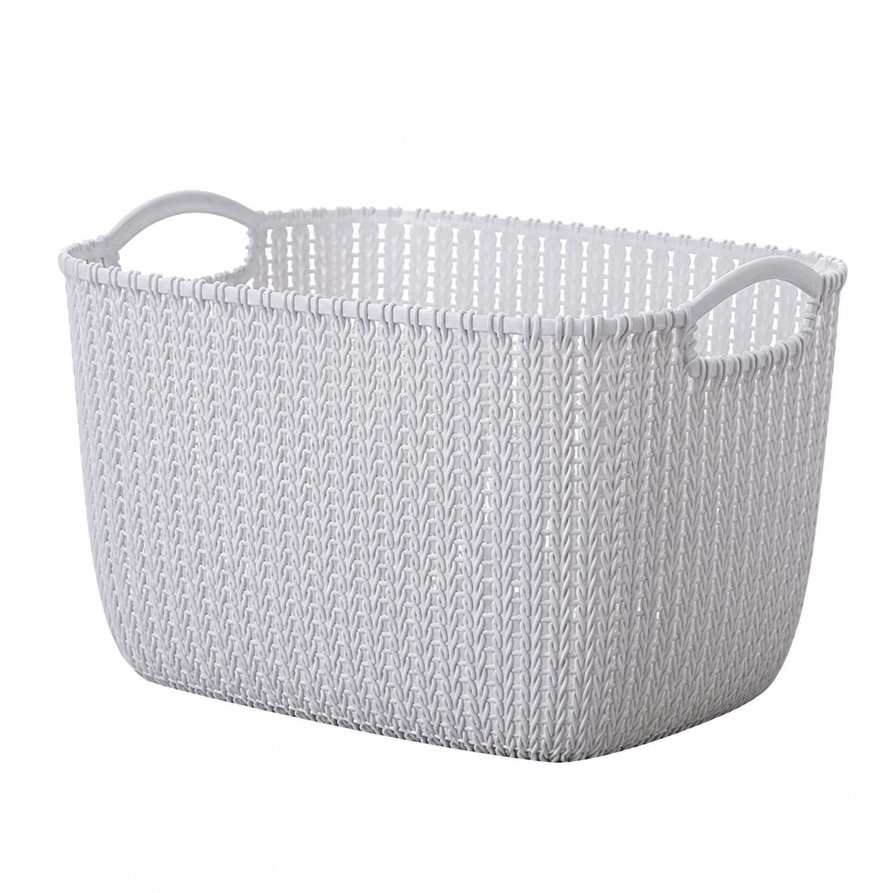 Plastic Dirty Laundry Basket, Large Clothes Storage Bucket, Bathroom Organizer Bin