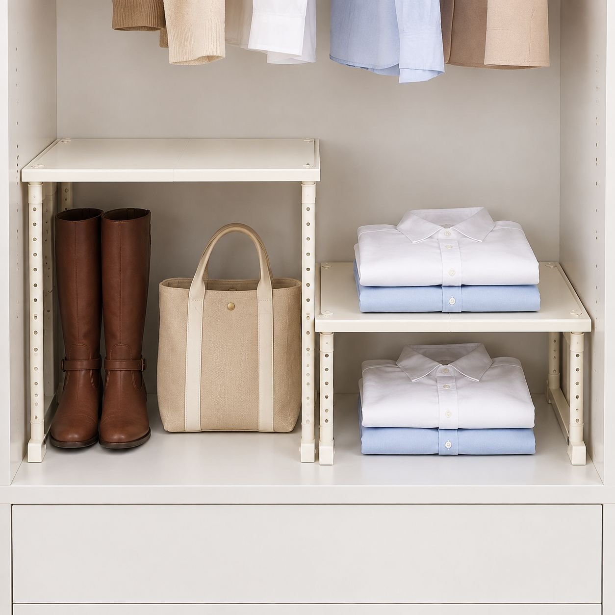 Multi-Layer Adjustable Wardrobe Storage Cabinet