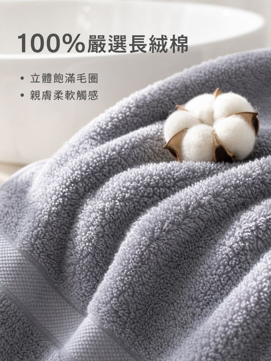 全棉柔軟浴巾