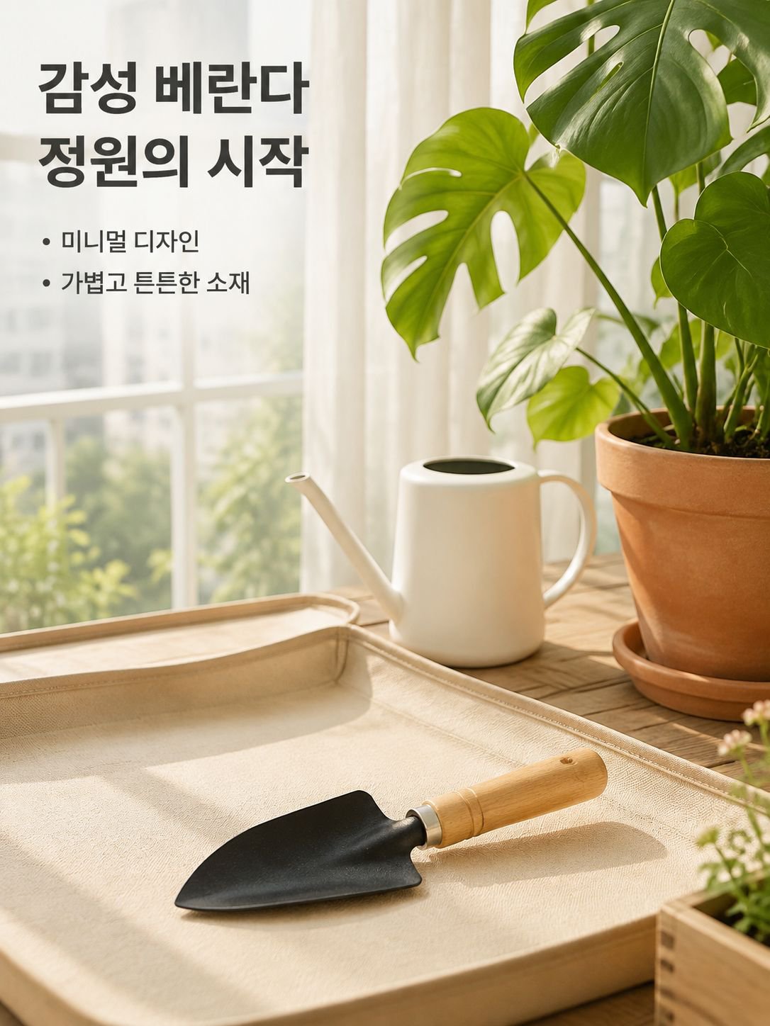 Outdoor gardening hand tool set