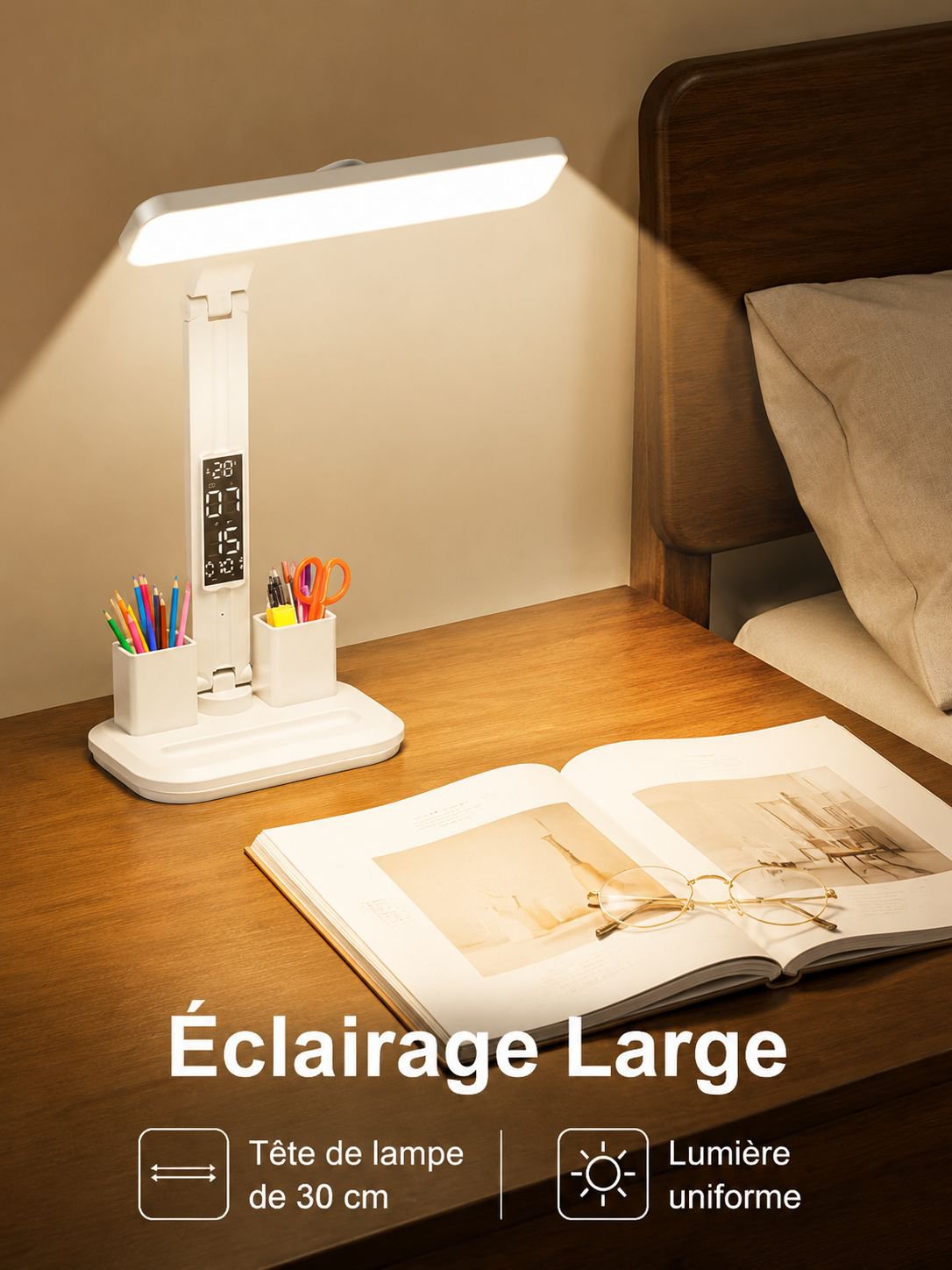 Petite lampe de chevet dédiée pour chambre