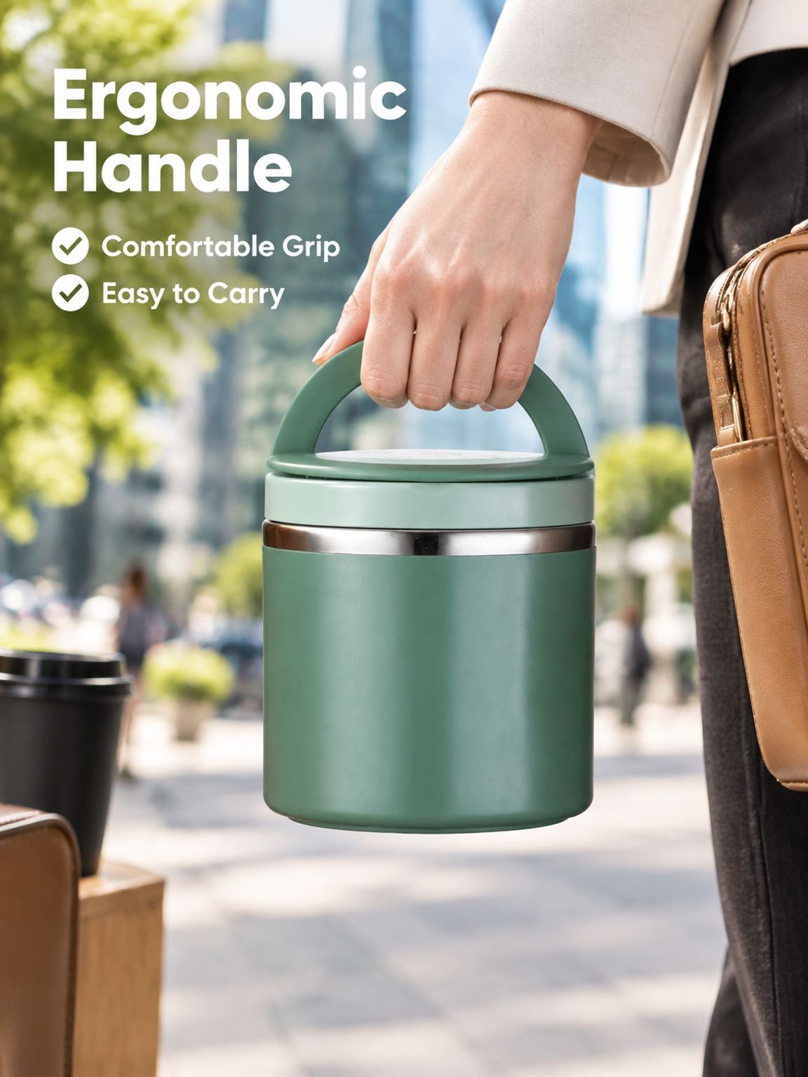 Multi-layer portable insulated lunch box