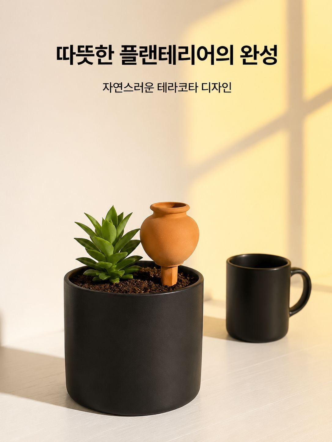 적토 자동 관수기 점적기 설치 예시