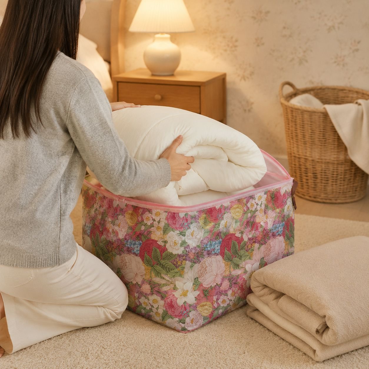 Extra Large Dustproof Flower Organizer Bag