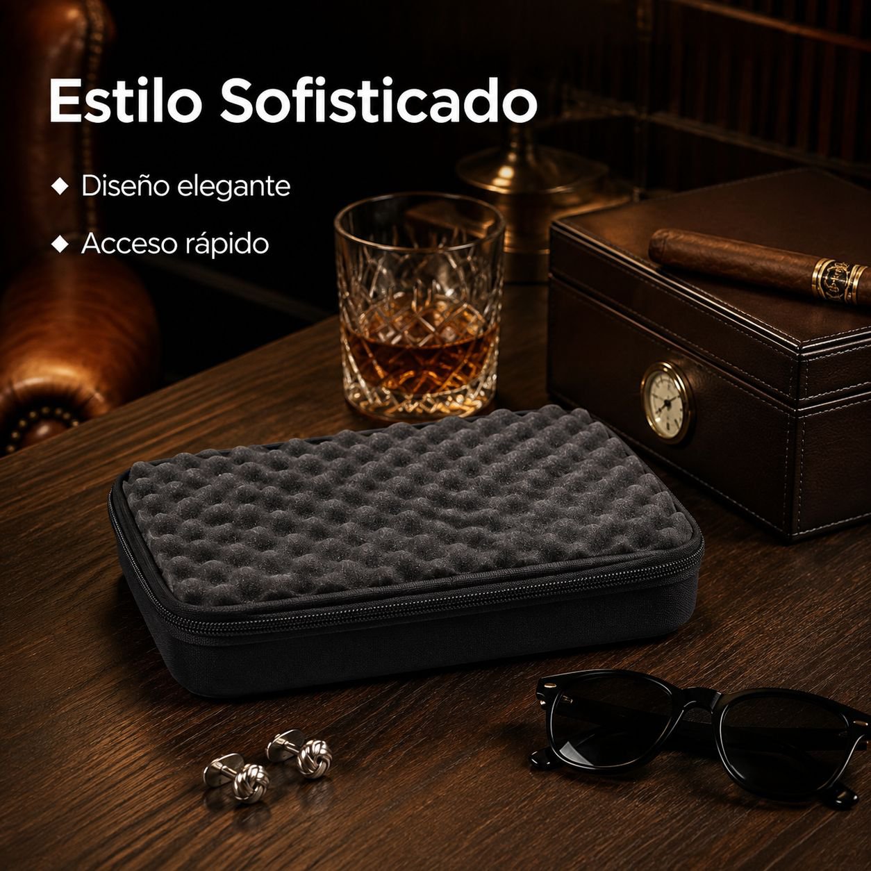 Compatible con cajas de almacenamiento de relojes de 15 ranuras.