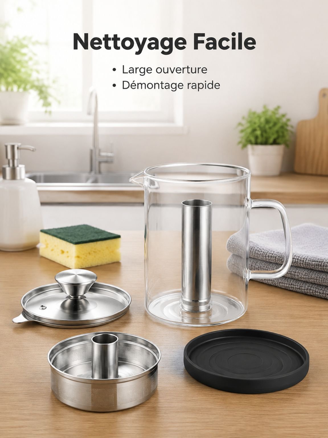 Réservoir de stockage d'huile grande capacité avec filtre anti-fuite