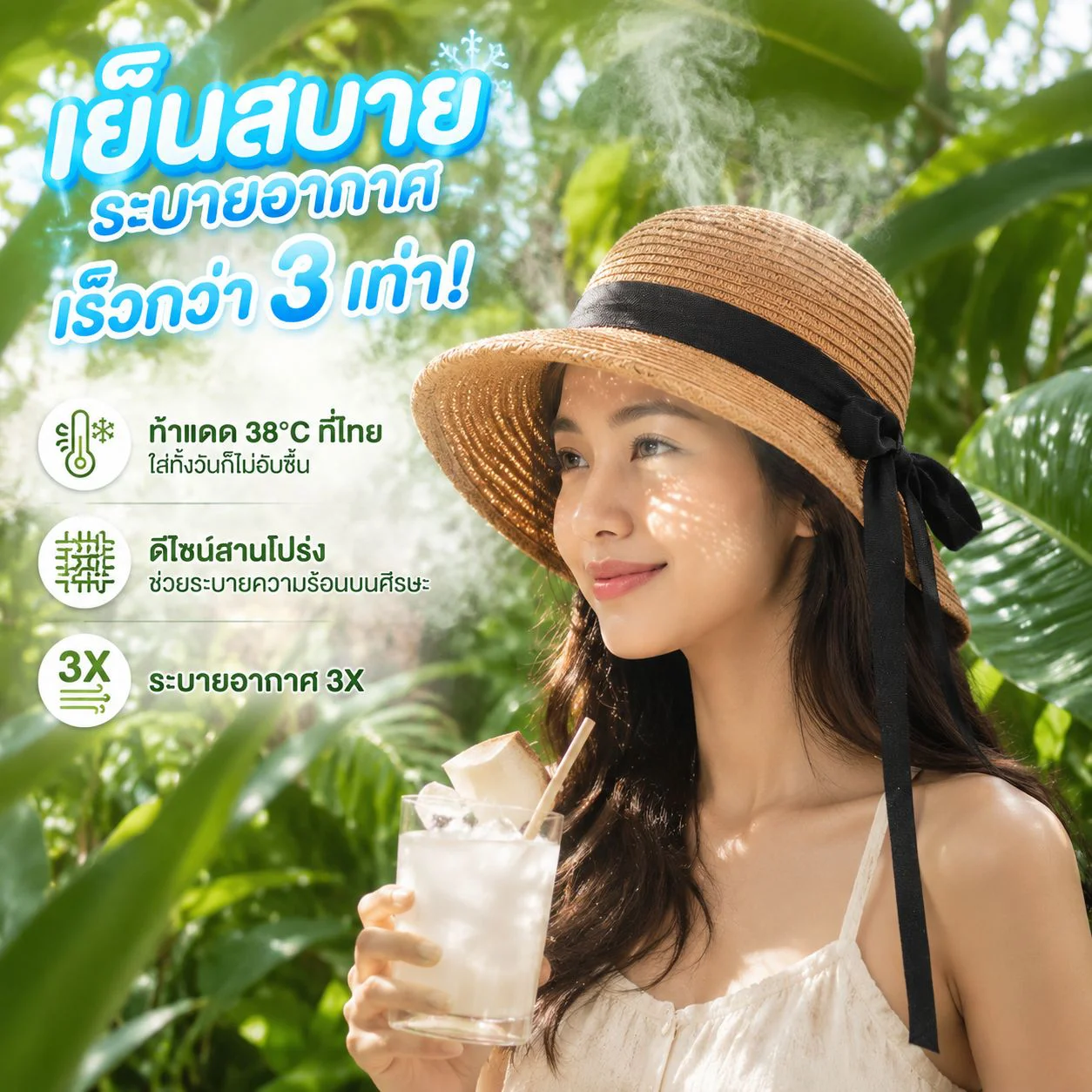 หมวกฟางน่ารัก
