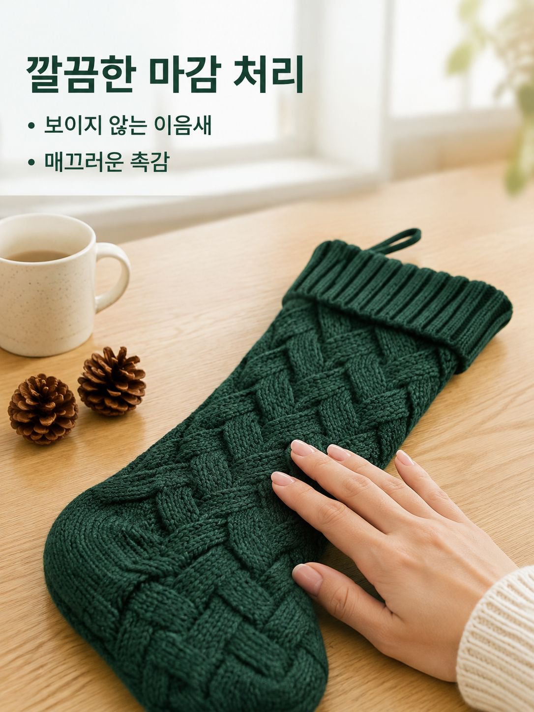 성탄절 양말 사탕 선물백 장식품