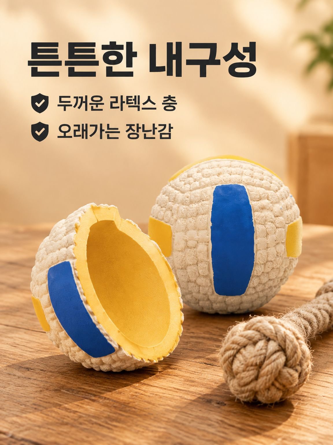 반려견 장난감 내구성 이갈이 치아클리너 볼