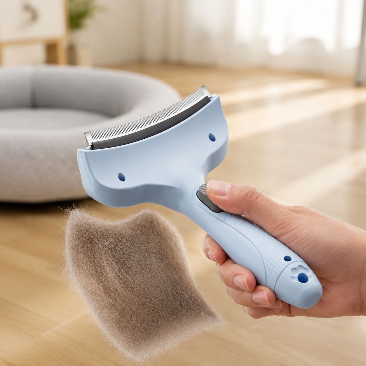 Pet grooming comb, cat and dog dual-use comb, thinning and removing loose fur, curved pet grooming c