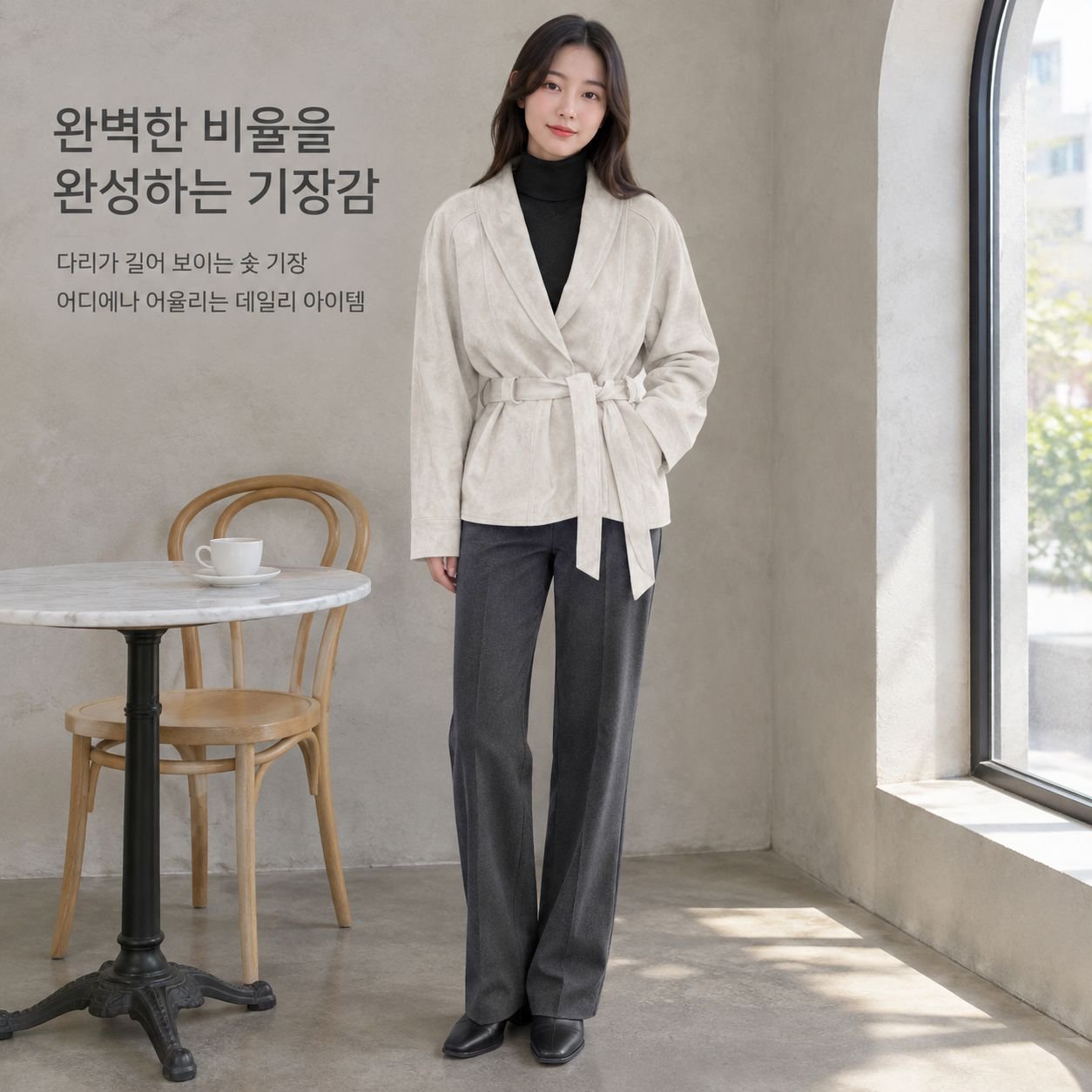여성용 빈티지 스타일 인조 스웨이드 재킷 (가을/겨울)