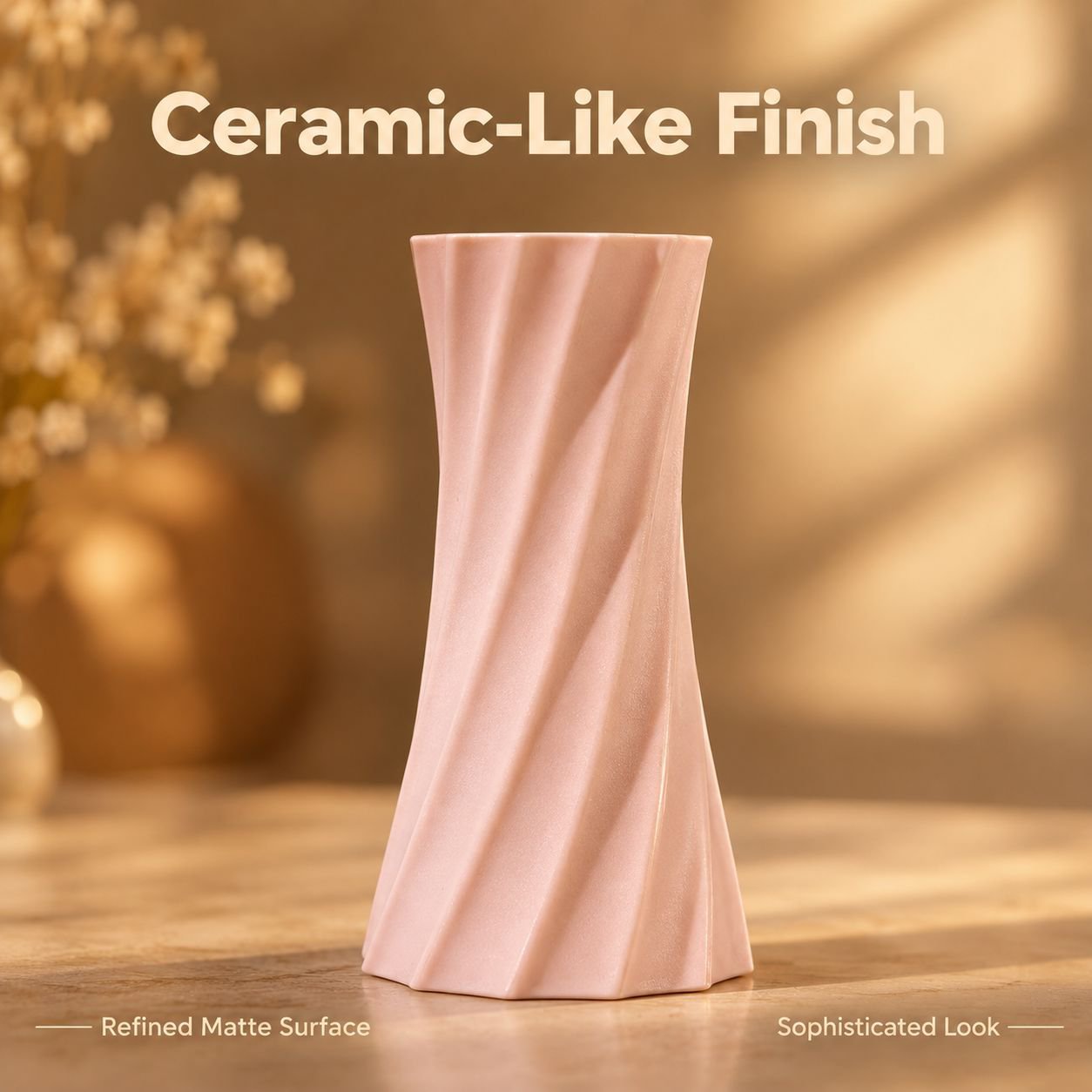 Modern Minimalist Plastic Flower Vase Creative Floral Arranger for Home Decor