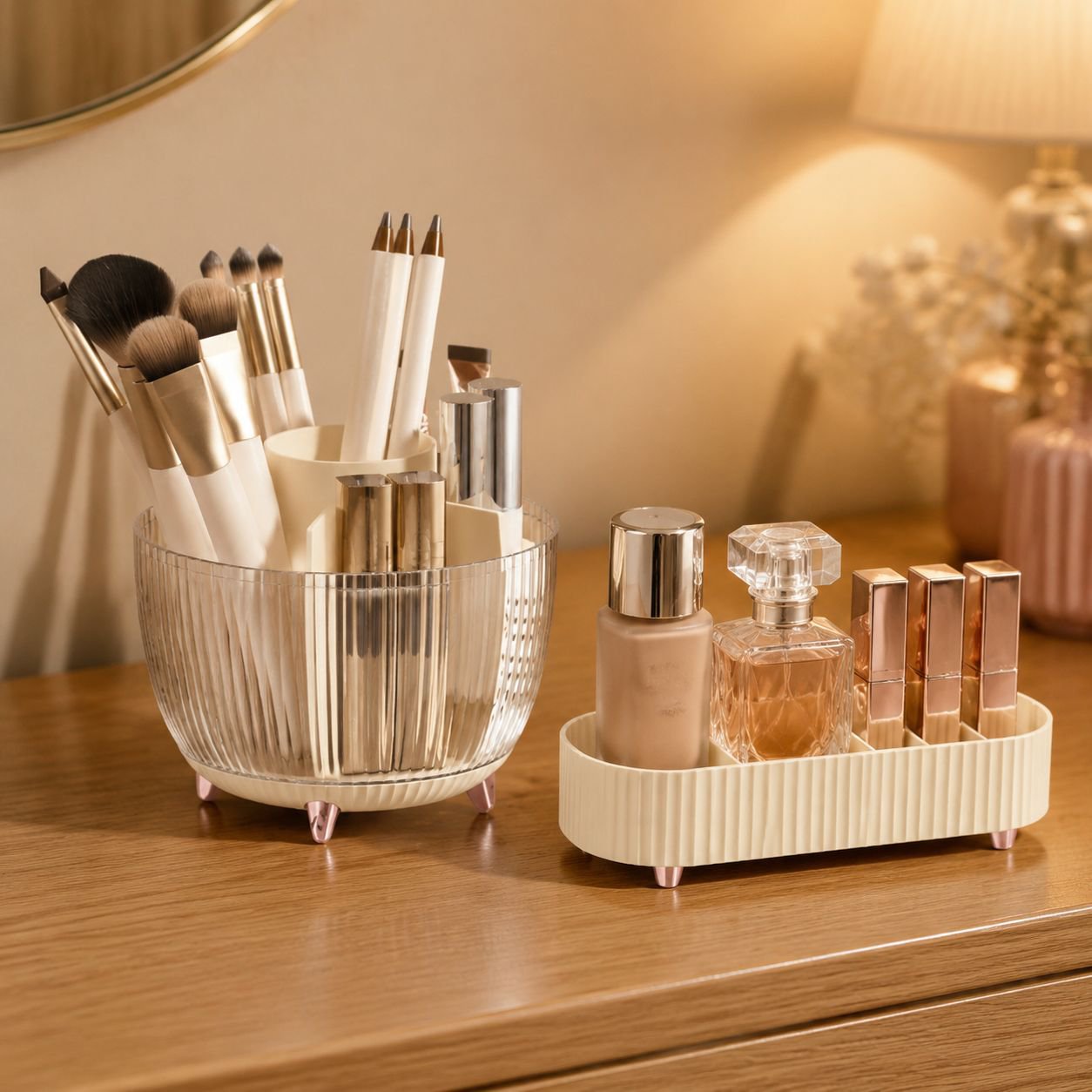 Makeup Storage Eyebrow Pencil Desktop Rotating Pen Holder