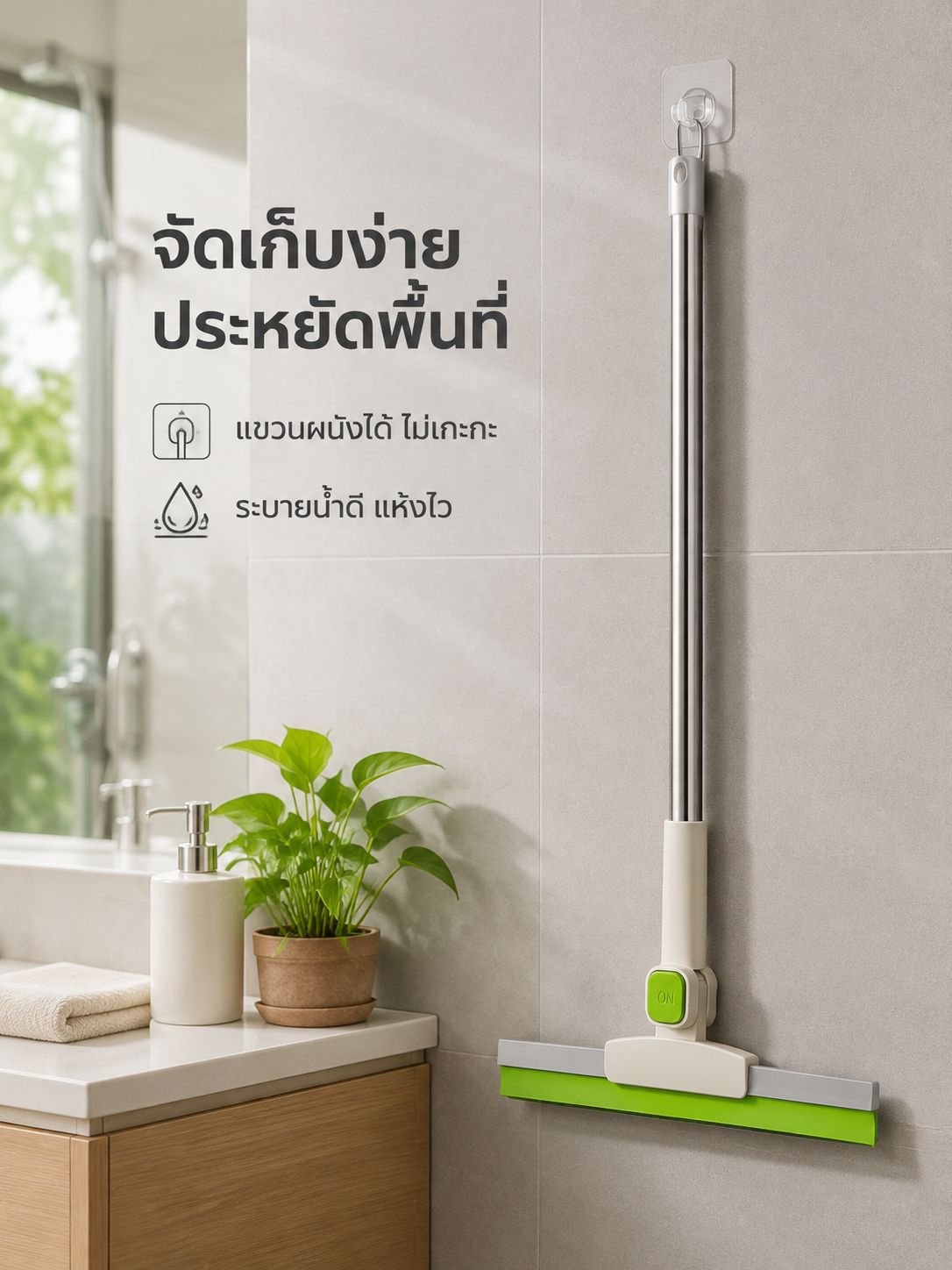 ไม้กวาดซิลิโคนอเนกประสงค์