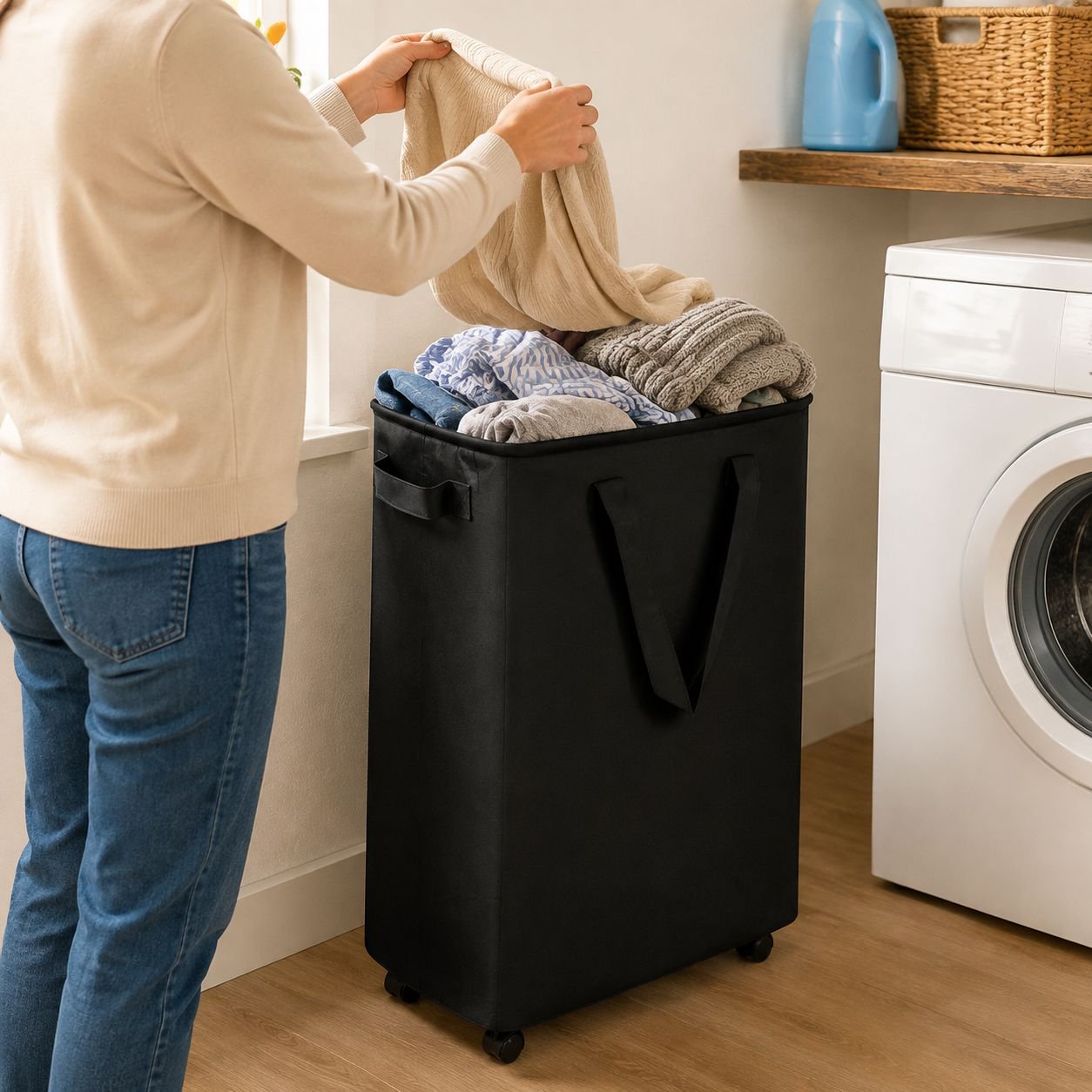 Dustproof and waterproof storage bin for home organization