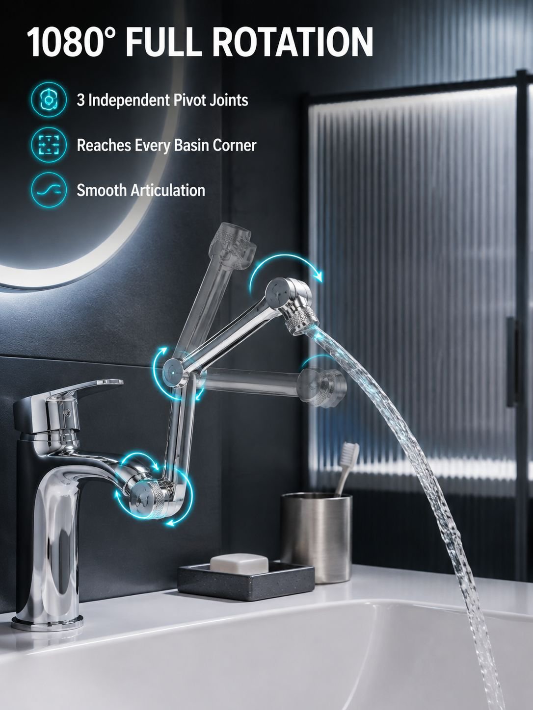 Smart Anti-Splash Robotic Arm Tap