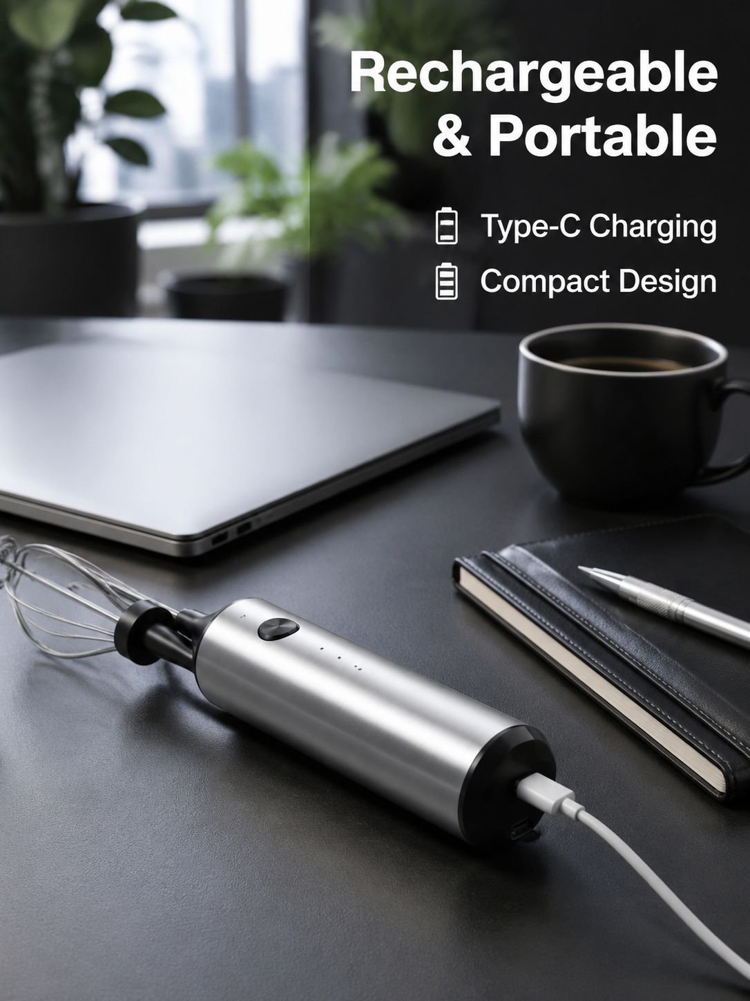 New Portable DIY Coffee & Milk Frothing Smart Electric Milk Frother