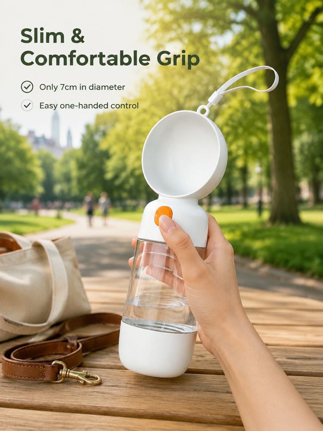 Dog hydration bottle for hiking and outdoor adventures