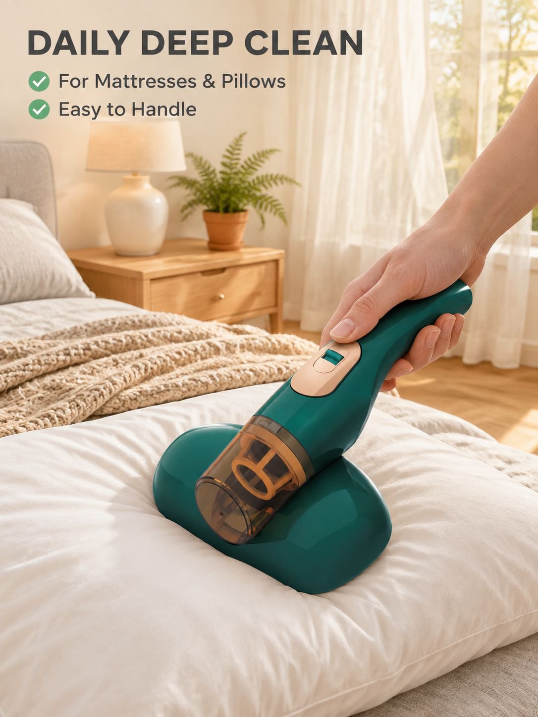 Household Mite Remover UV Sterilizer High Power Vacuum Cleaner