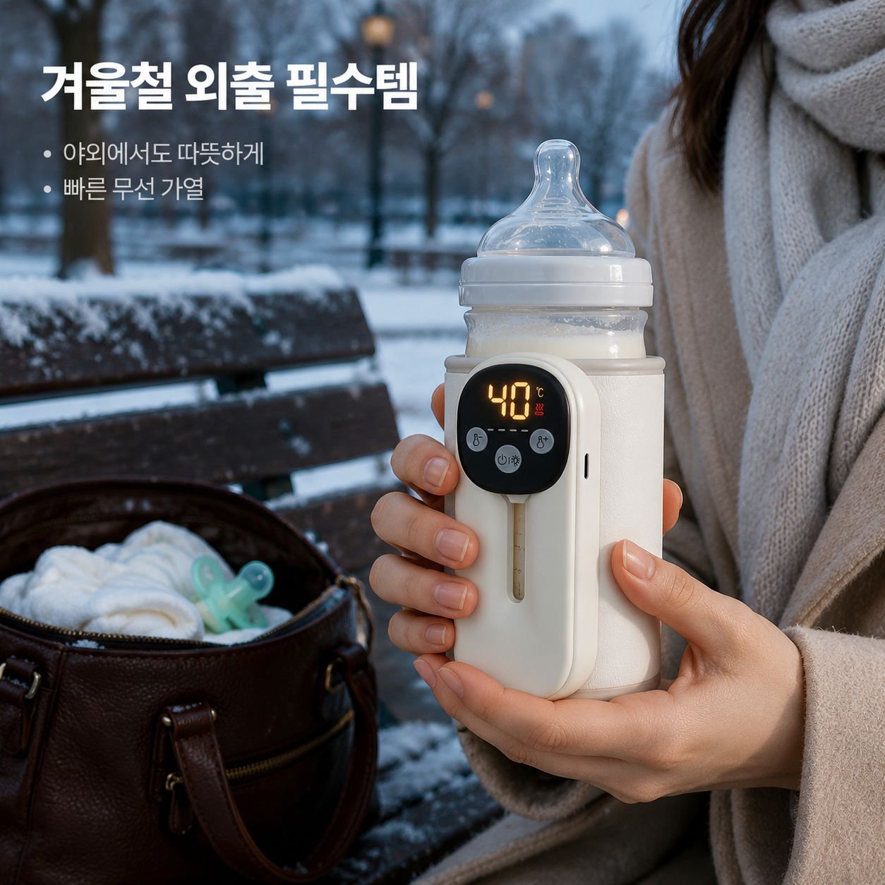 휴대용 무선 젖병 워머