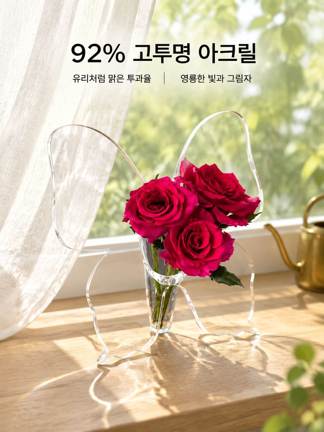 고급 창의적인 아크릴 꽃병