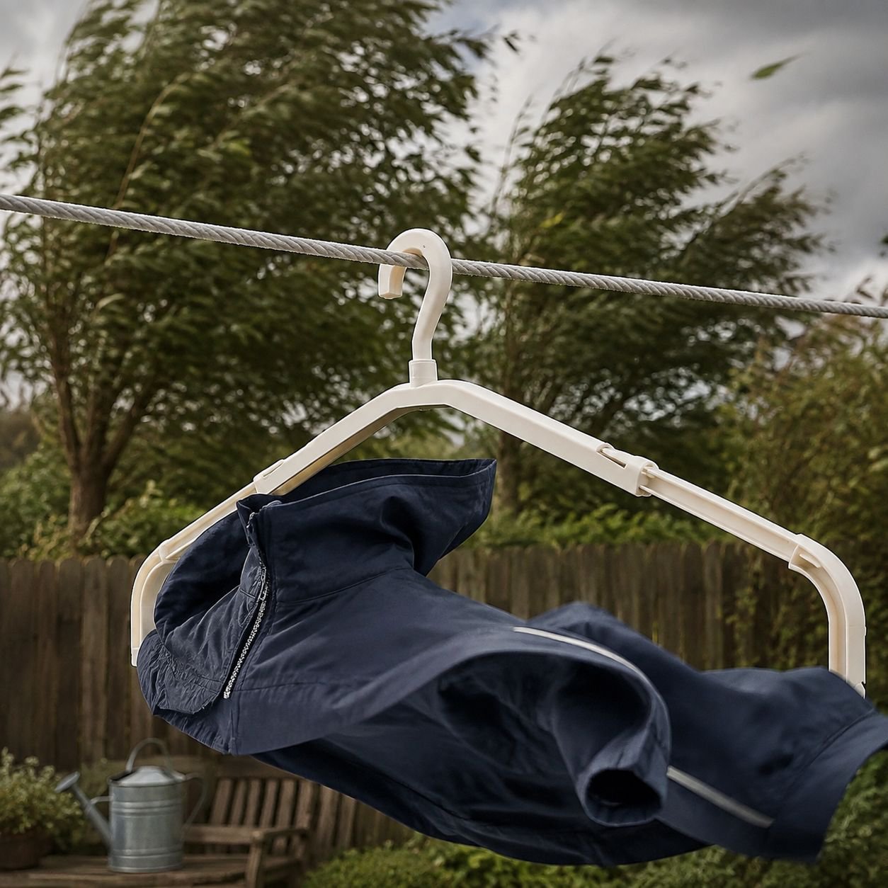 Rotating clothes hanger for easy access