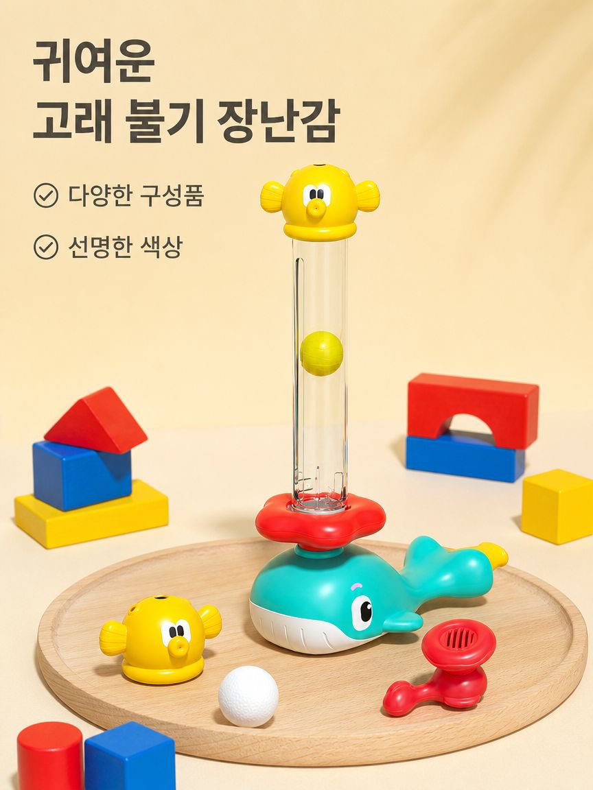 어린이 폐활량 훈련 부는 공 장난감 구강 운동기