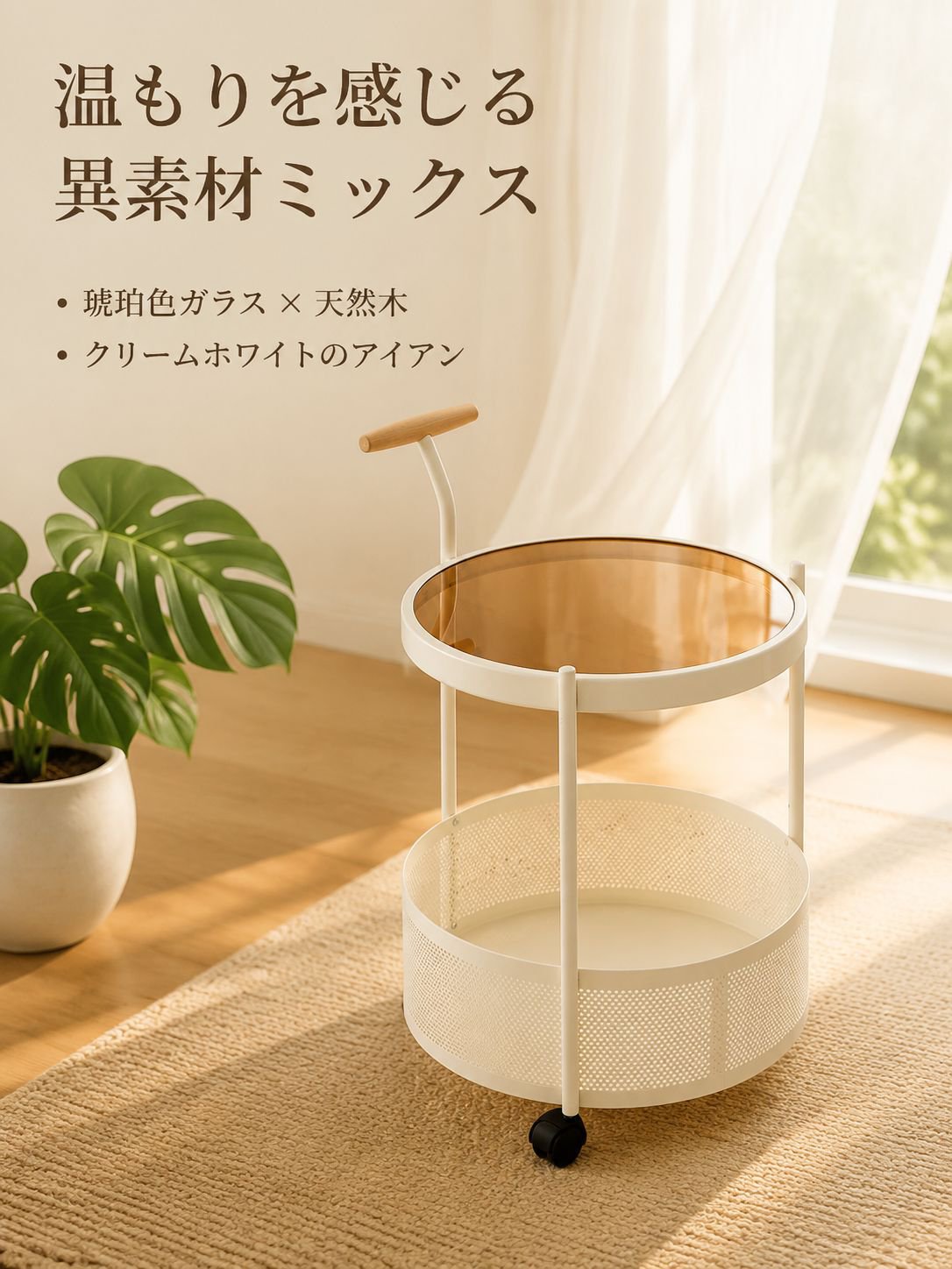 高級可動式ガラスカート