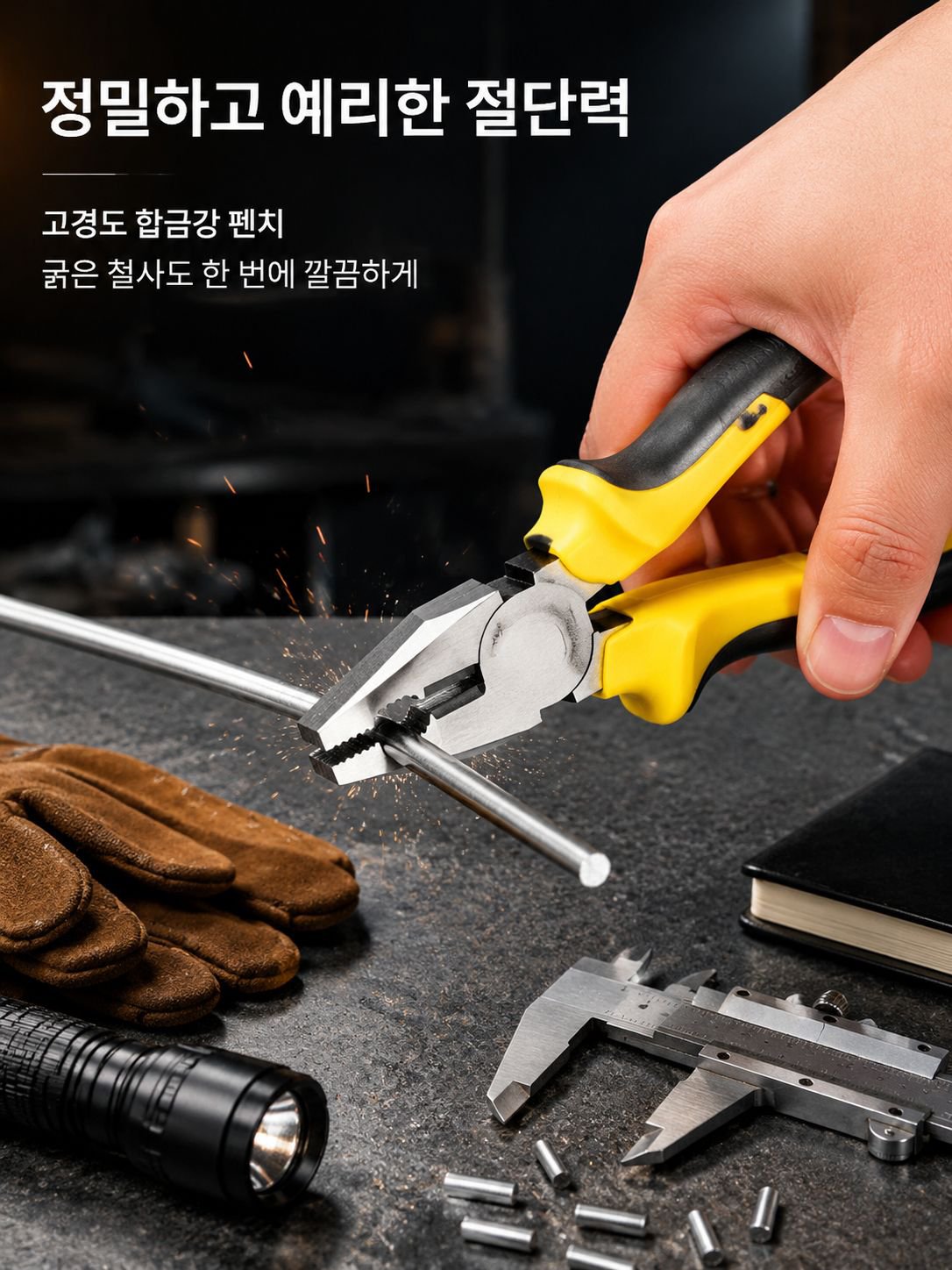 집안 수리 중 공구 세트 활용 예시