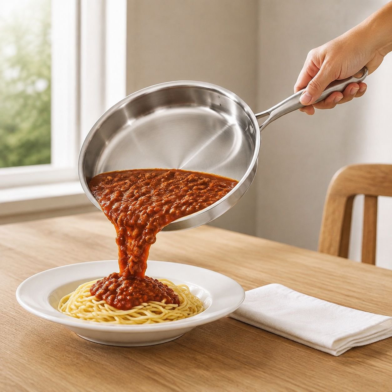 Induction cooker threelayer steel thickened pan