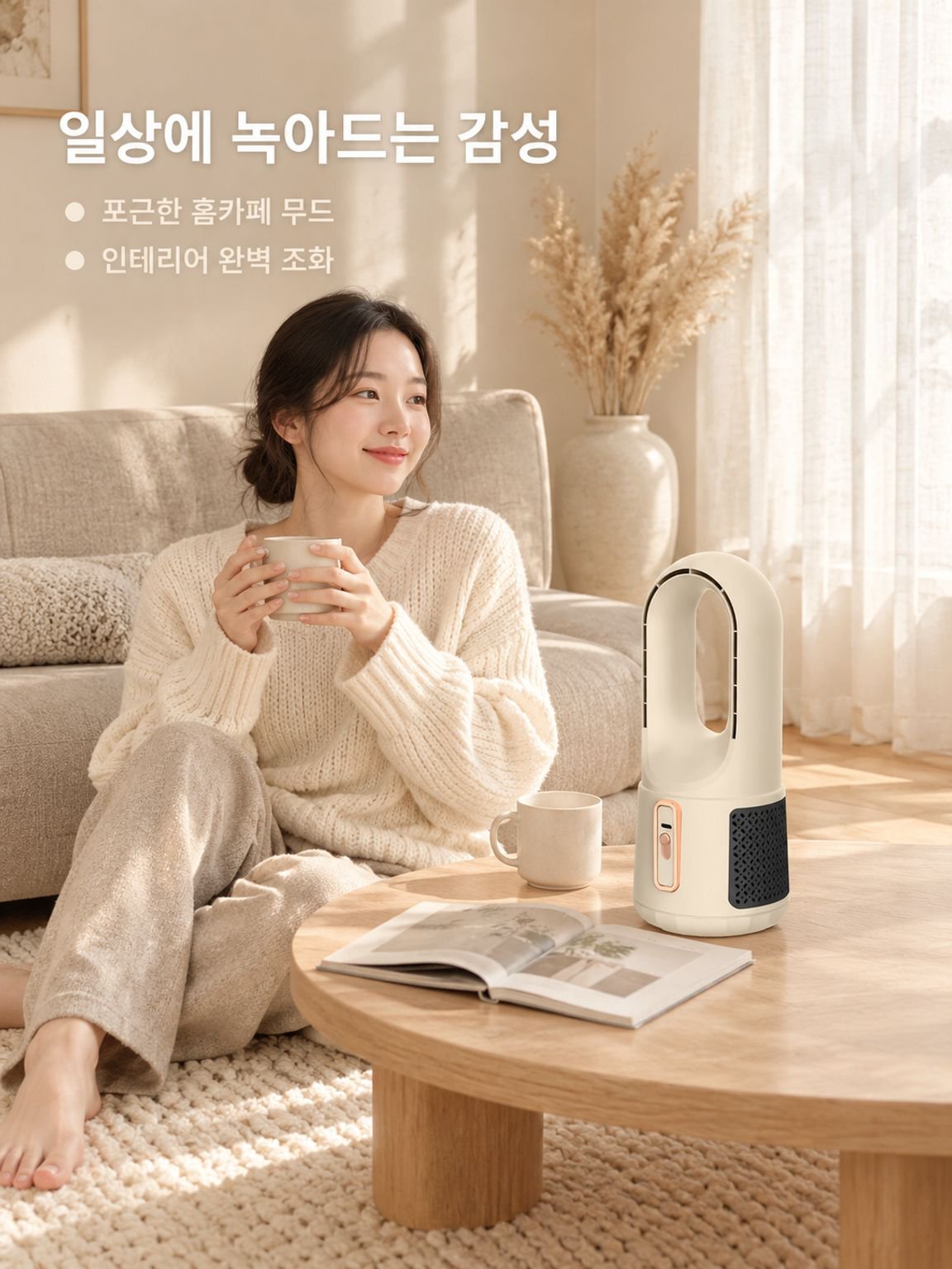 가정용 냉난방 겸용 날개 없는 기기