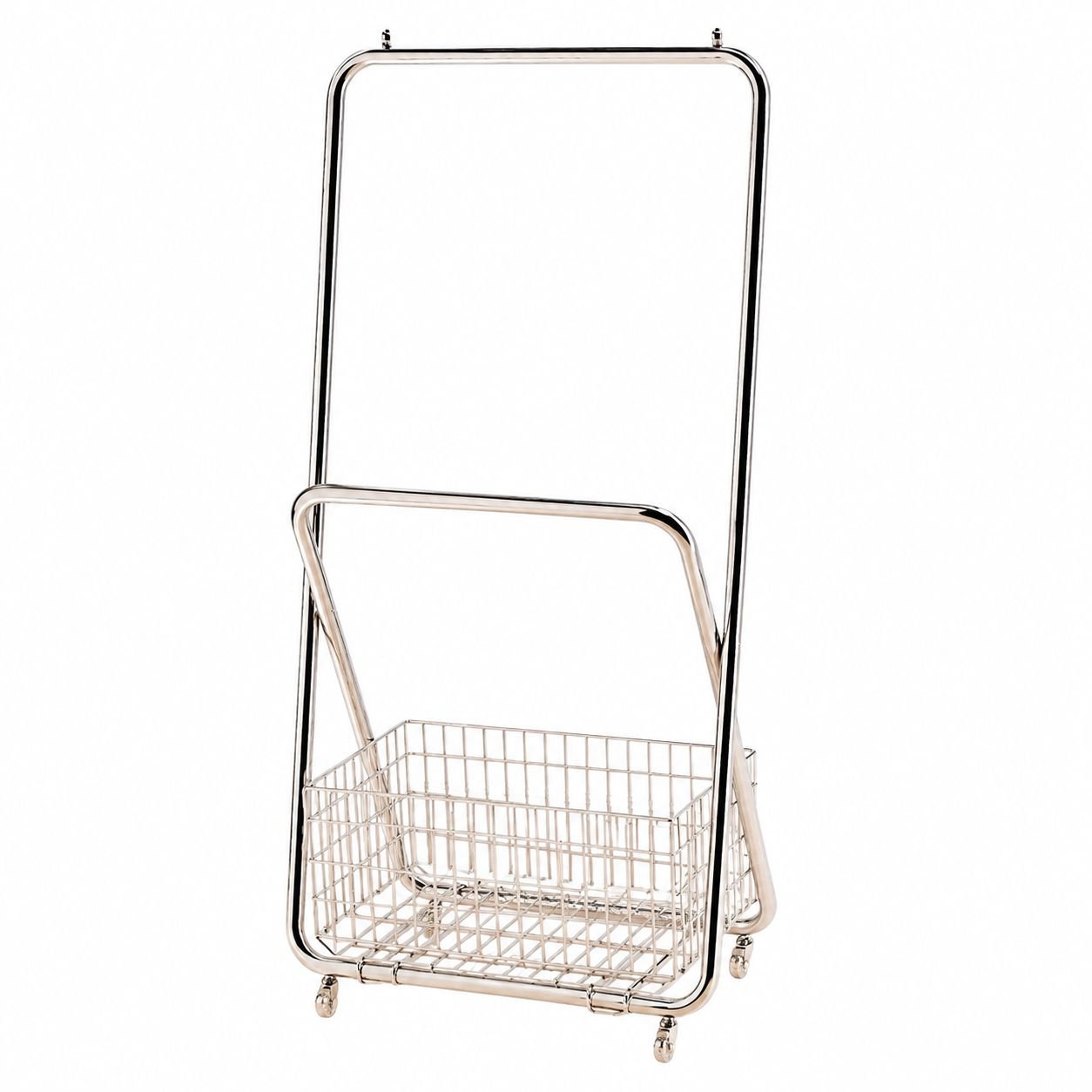 Mobile Thickened Metal Coat Rack for Bedroom and Balcony