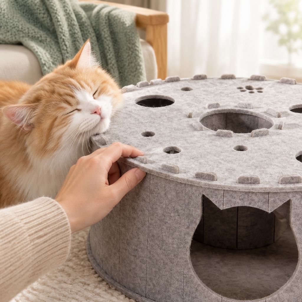 大容量でゆったり使える猫用キャットハウス