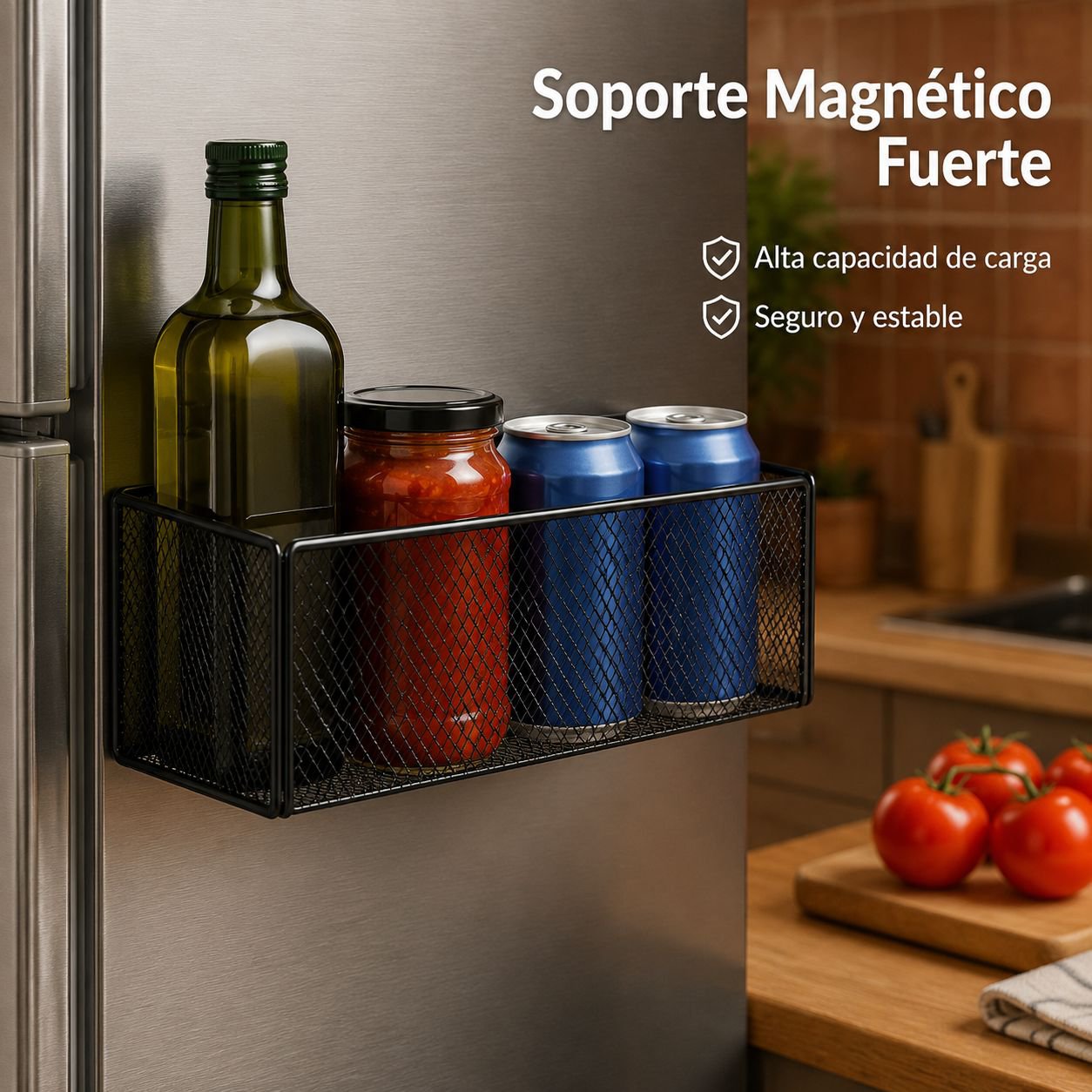 Estante de almacenamiento magnético potente