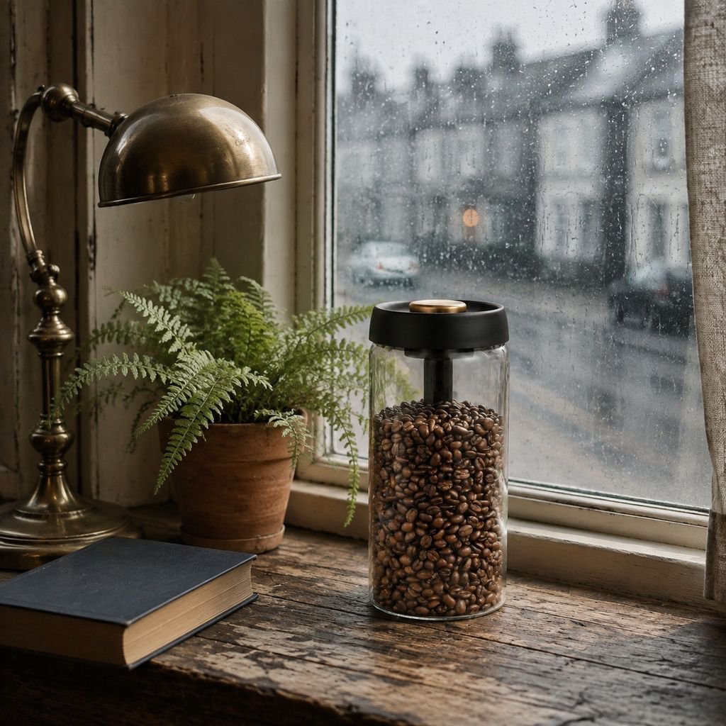 Vacuum Sealed Glass Storage Jar for Coffee Beans