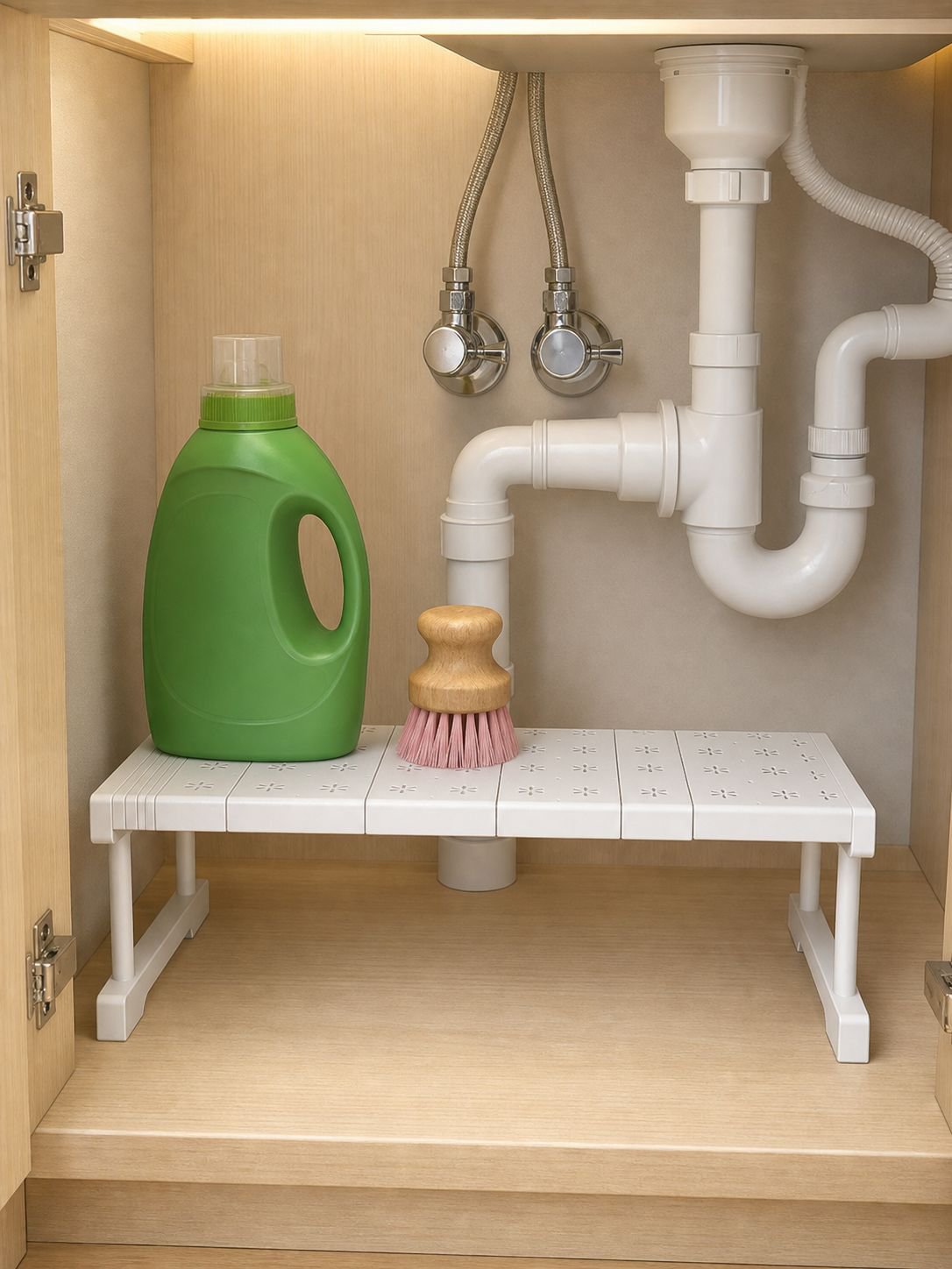 Adjustable shelf divider for closet storage