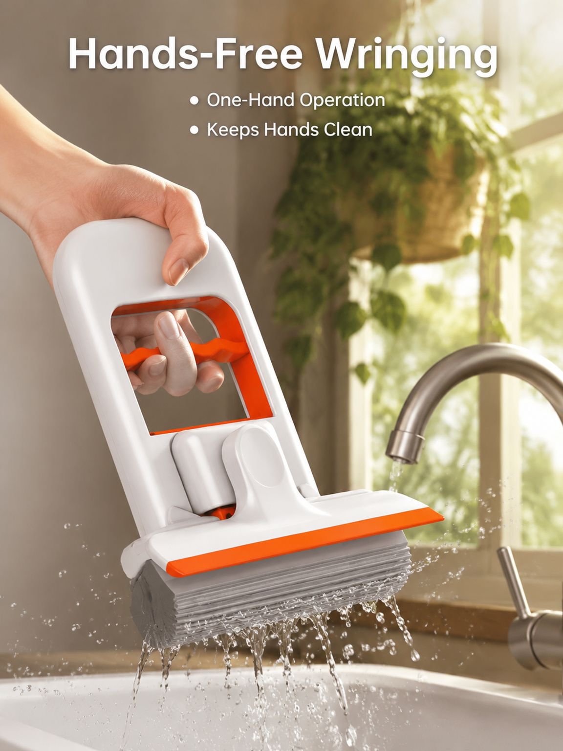 Multi-functional Compact Rubber Sponge Mop