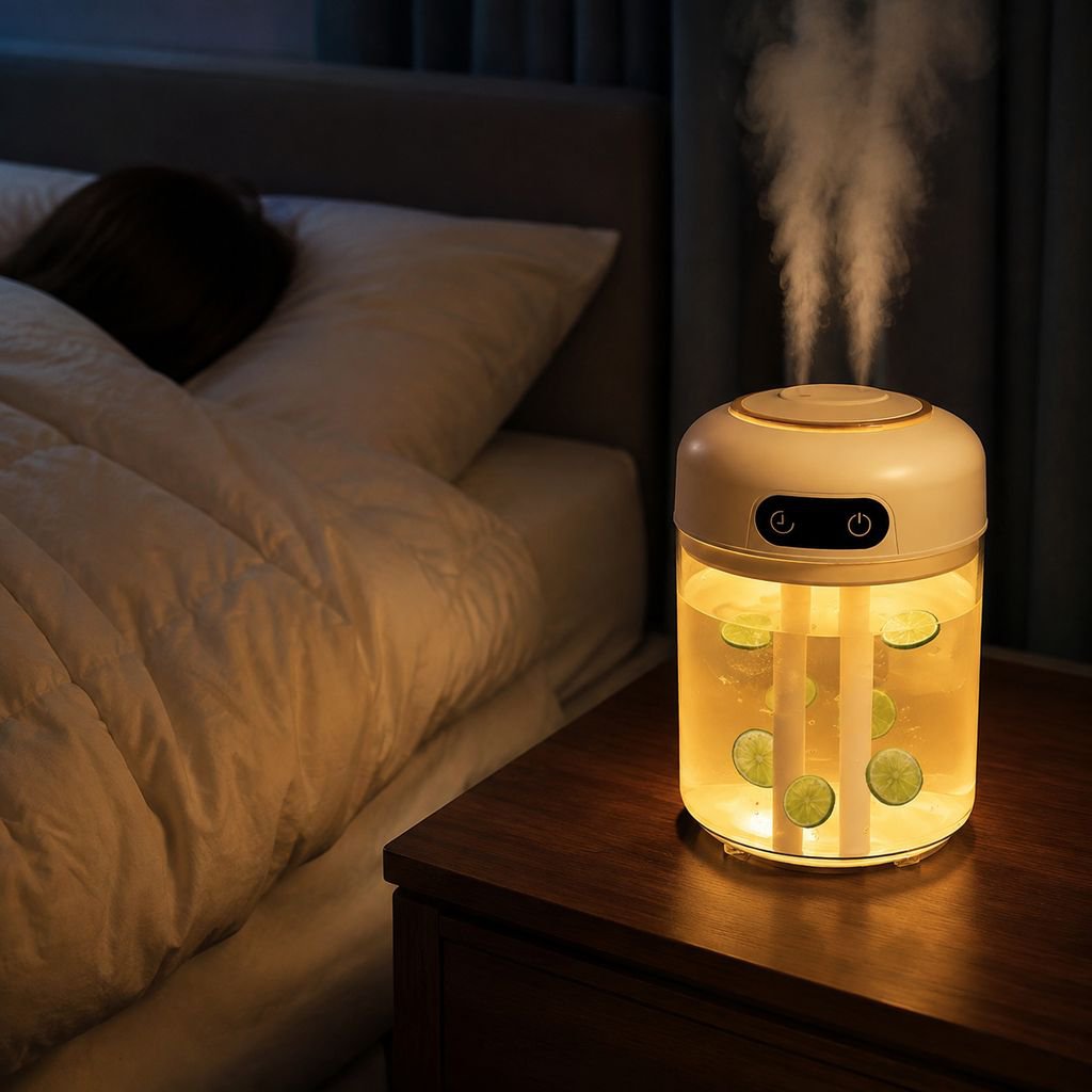 Humidificador de 4.5 litros con doble salida, control remoto y función de temporizador