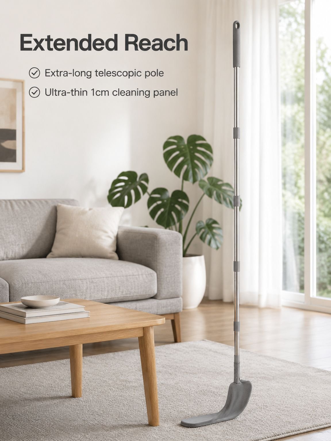 Extendable and extended gap duster