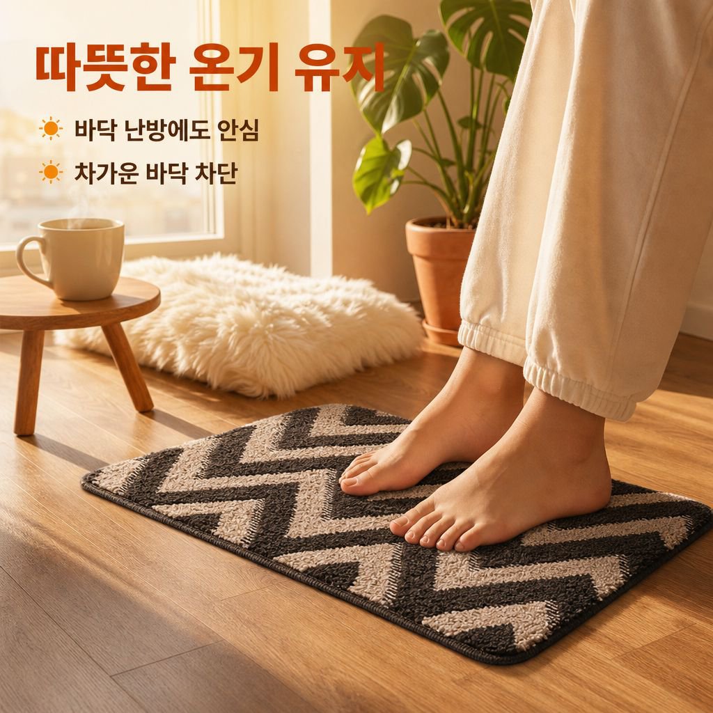 가정용 북유럽풍 미끄럼 방지 흡수 욕실 입구 매트