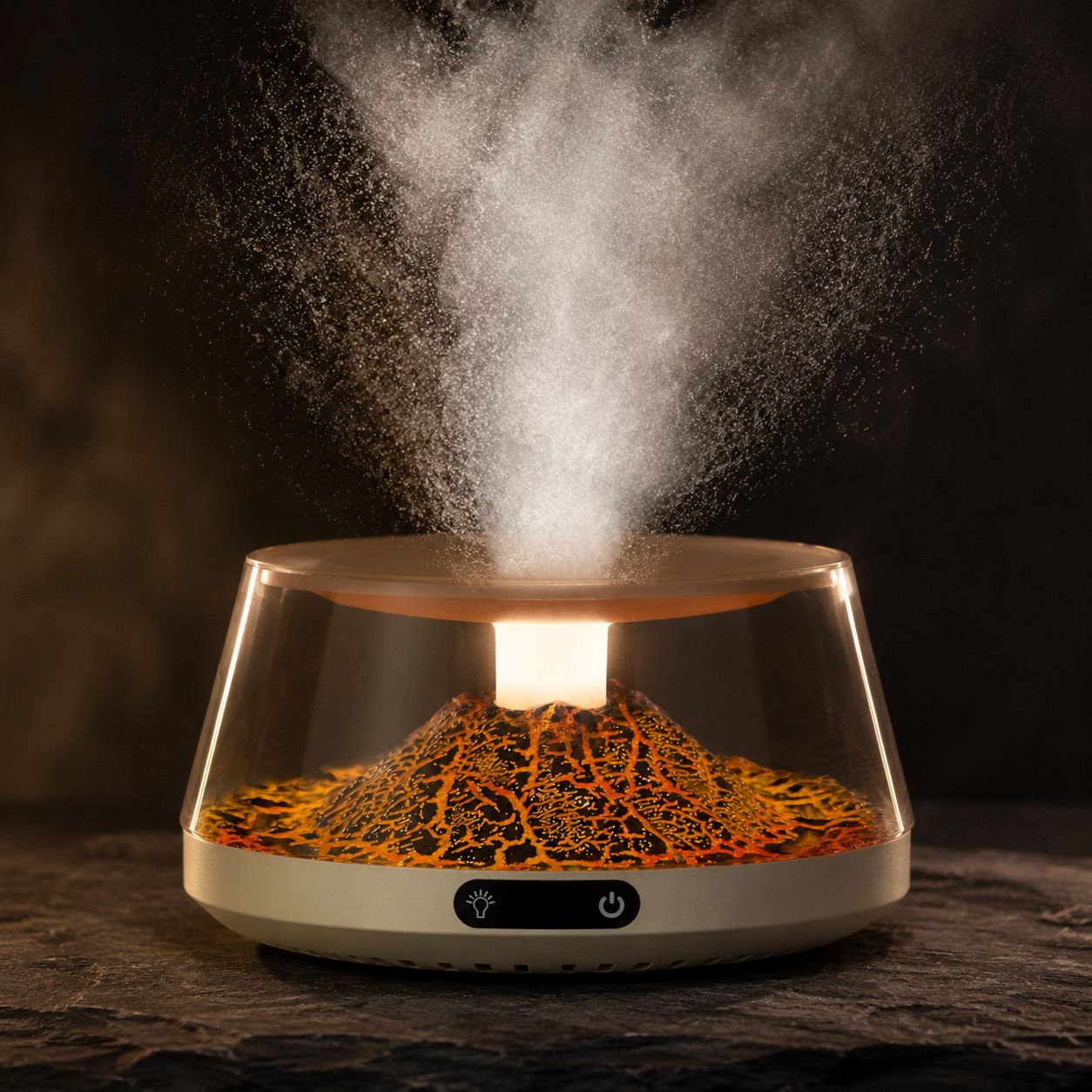 Adjustable temperature cup warmer for office desk