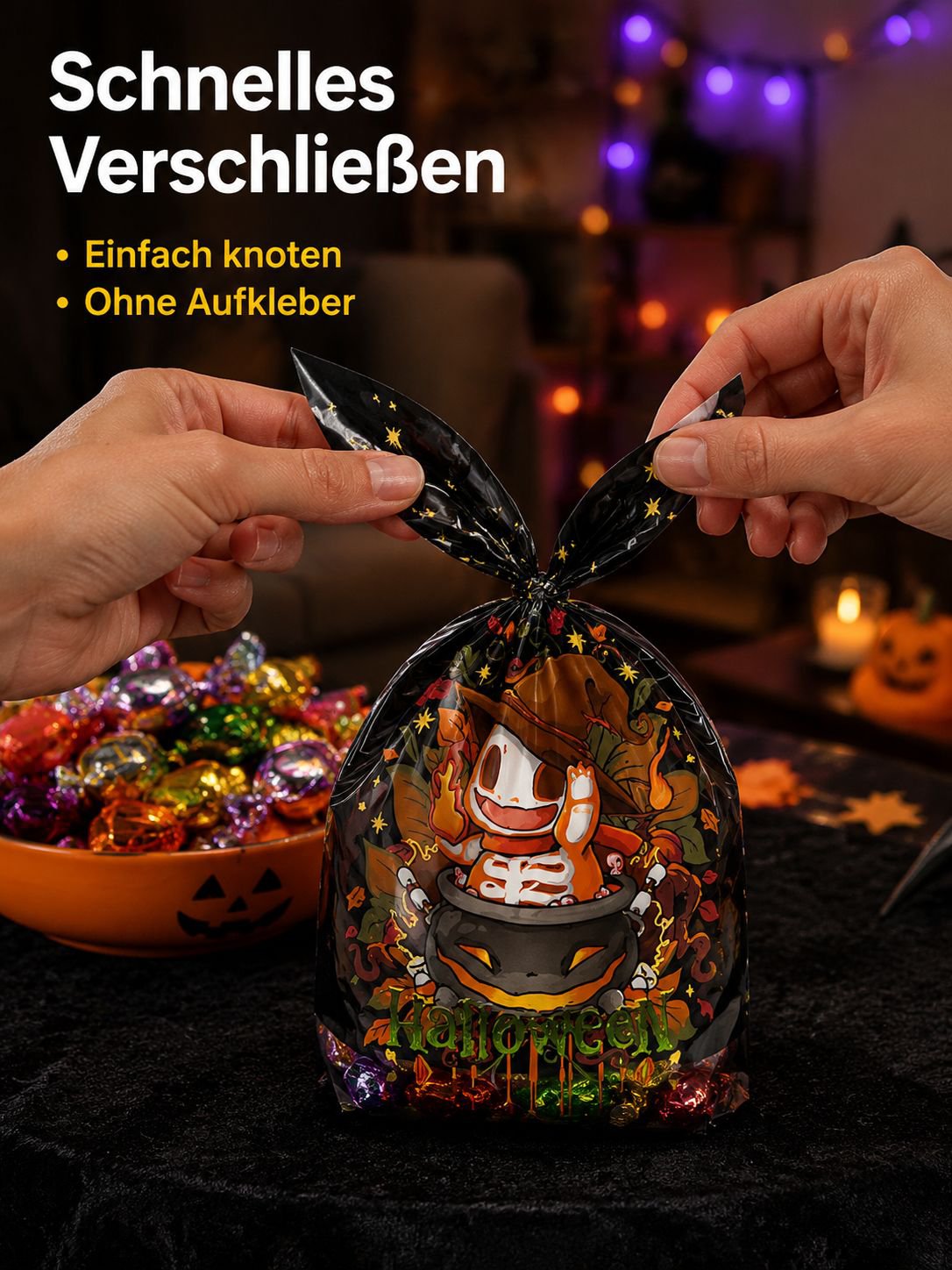 Halloween-Geschenktüten, 50 Stück pro Packung