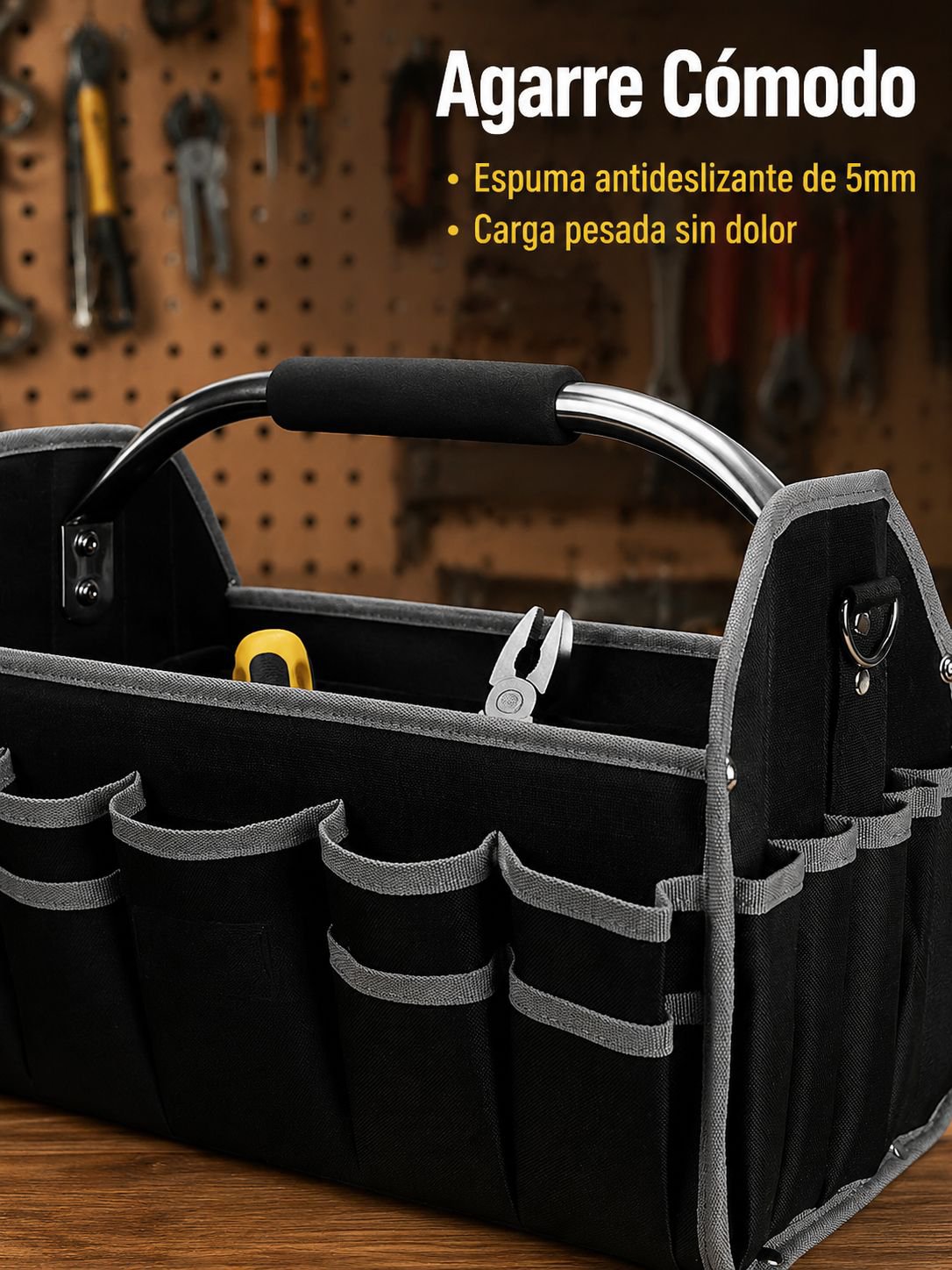 Bolsa de herramientas portátil para electricistas y mecánicos