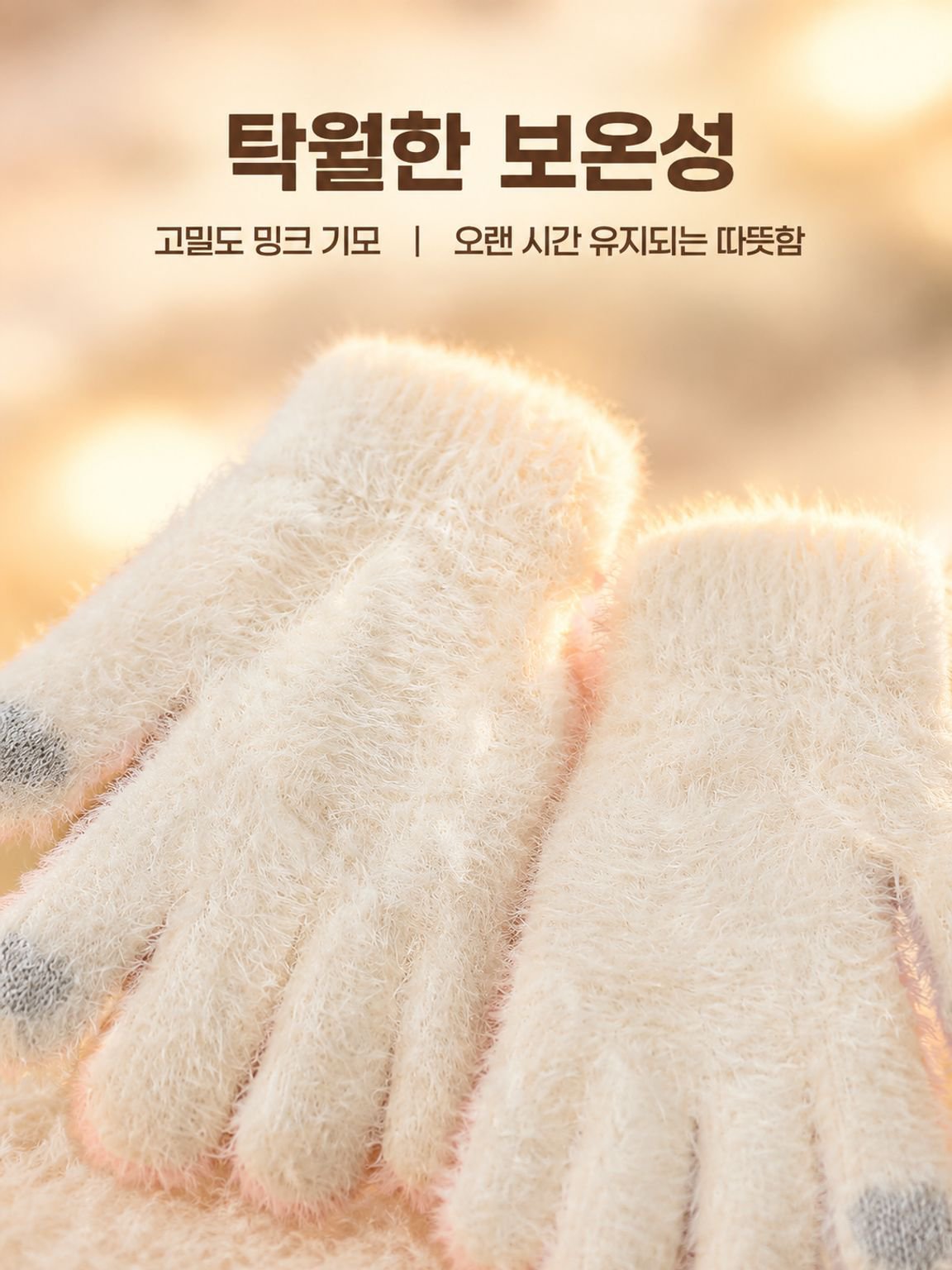 야외 사이클링용 따뜻한 플러시 장갑