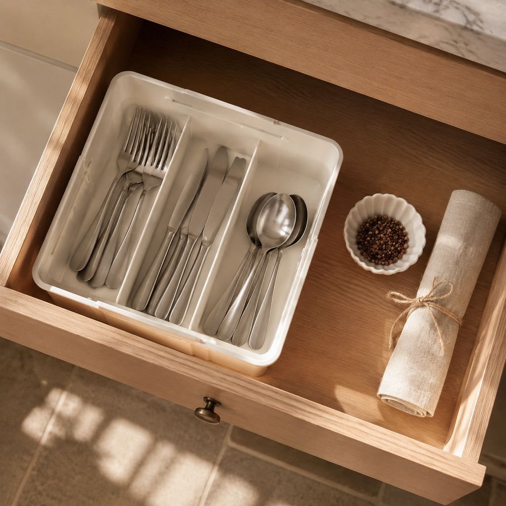 Boîte de rangement extensible pour tiroir