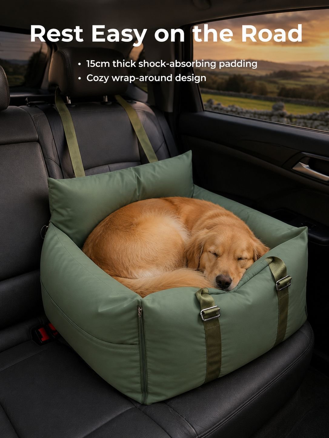 Waterproof Non-slip Dog Car Seat Cover